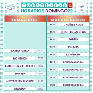 TomaVistas-horarios-domingo-22